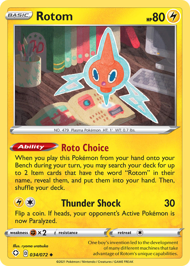 Rotom (034/072) [Sword & Shield: Shining Fates] | Dragon's Lair Comics and Fantasy Houston TX