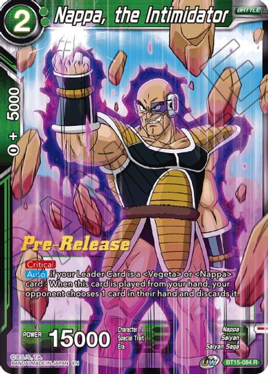 Nappa, the Intimidator (BT15-084) [Saiyan Showdown Prerelease Promos] | Dragon's Lair Comics and Fantasy Houston TX