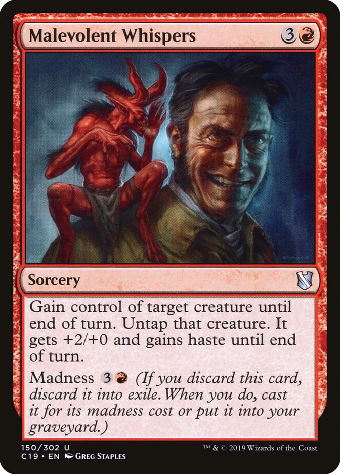 Malevolent Whispers [Commander 2019] | Dragon's Lair Comics and Fantasy Houston TX