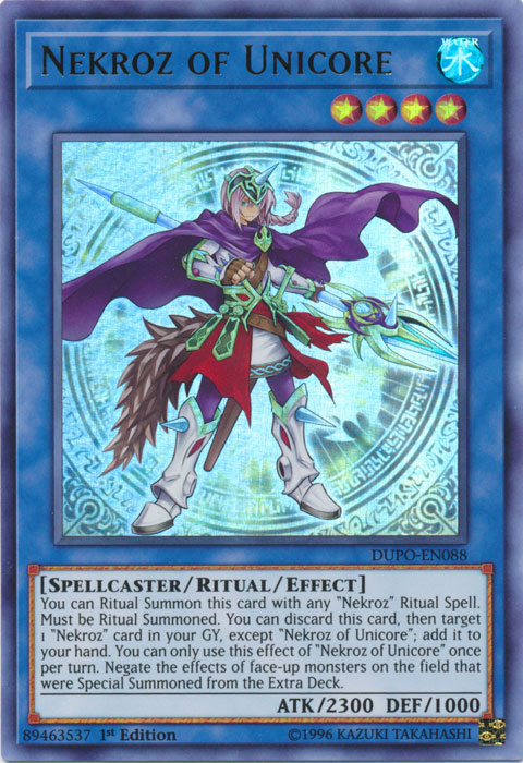 Nekroz of Unicore [DUPO-EN088] Ultra Rare | Dragon's Lair Comics and Fantasy Houston TX