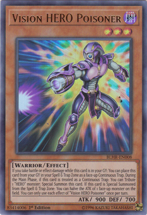 Vision Hero Poisoner [BLHR-EN008] Ultra Rare | Dragon's Lair Comics and Fantasy Houston TX