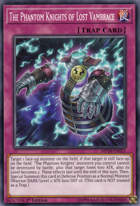 The Phantom Knights of Lost Vambrace [MP18-EN021] Common | Dragon's Lair Comics and Fantasy Houston TX