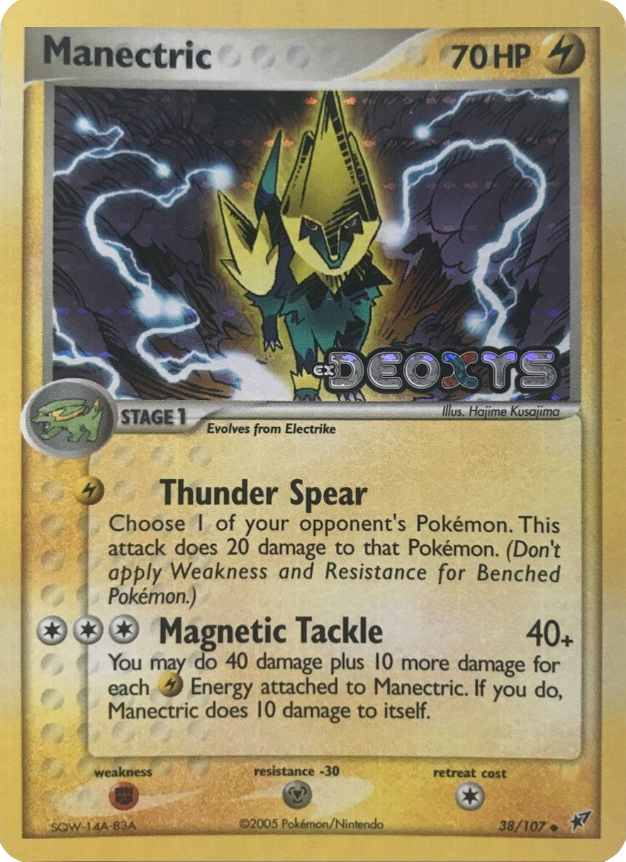 Manectric (38/107) (Stamped) [EX: Deoxys] | Dragon's Lair Comics and Fantasy Houston TX