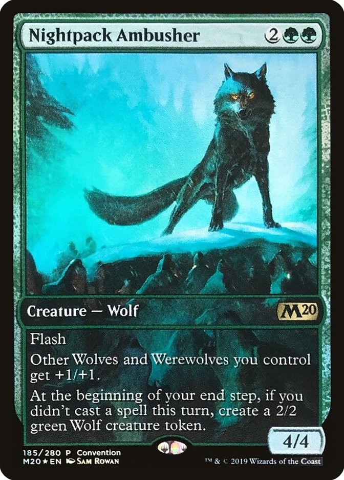 Nightpack Ambusher (Convention) (Full Art) [Core Set 2020 Promos] | Dragon's Lair Comics and Fantasy Houston TX