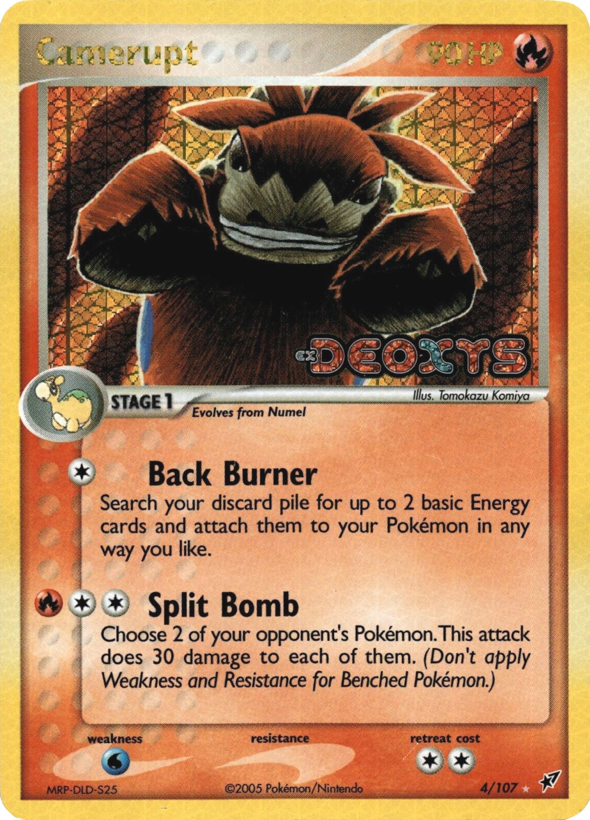 Camerupt (4/107) (Stamped) [EX: Deoxys] | Dragon's Lair Comics and Fantasy Houston TX