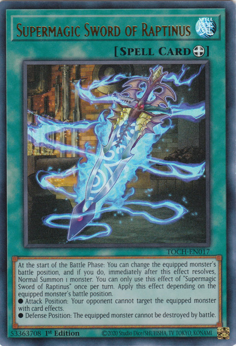 Supermagic Sword of Raptinus [TOCH-EN017] Ultra Rare | Dragon's Lair Comics and Fantasy Houston TX