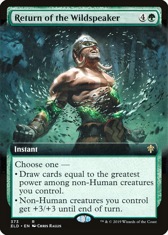 Return of the Wildspeaker (Extended Art) [Throne of Eldraine] | Dragon's Lair Comics and Fantasy Houston TX