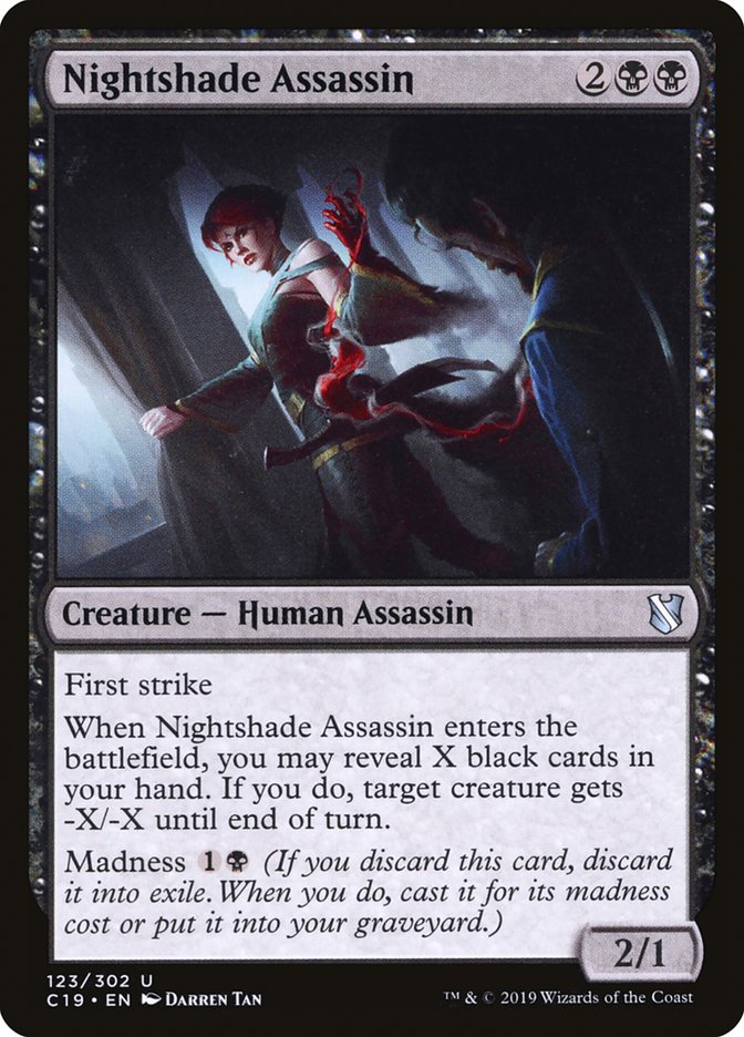 Nightshade Assassin [Commander 2019] | Dragon's Lair Comics and Fantasy Houston TX