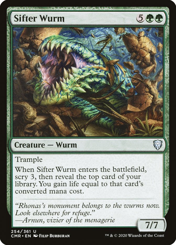 Sifter Wurm [Commander Legends] | Dragon's Lair Comics and Fantasy Houston TX