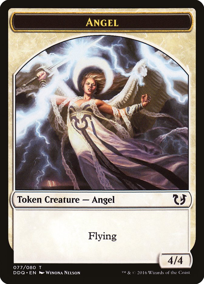 Angel Token [Duel Decks: Blessed vs. Cursed] | Dragon's Lair Comics and Fantasy Houston TX