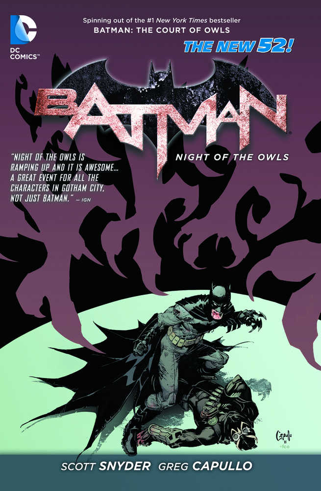BATMAN NIGHT OF THE OWLS TP (N52) | Dragon's Lair Comics and Fantasy Houston TX