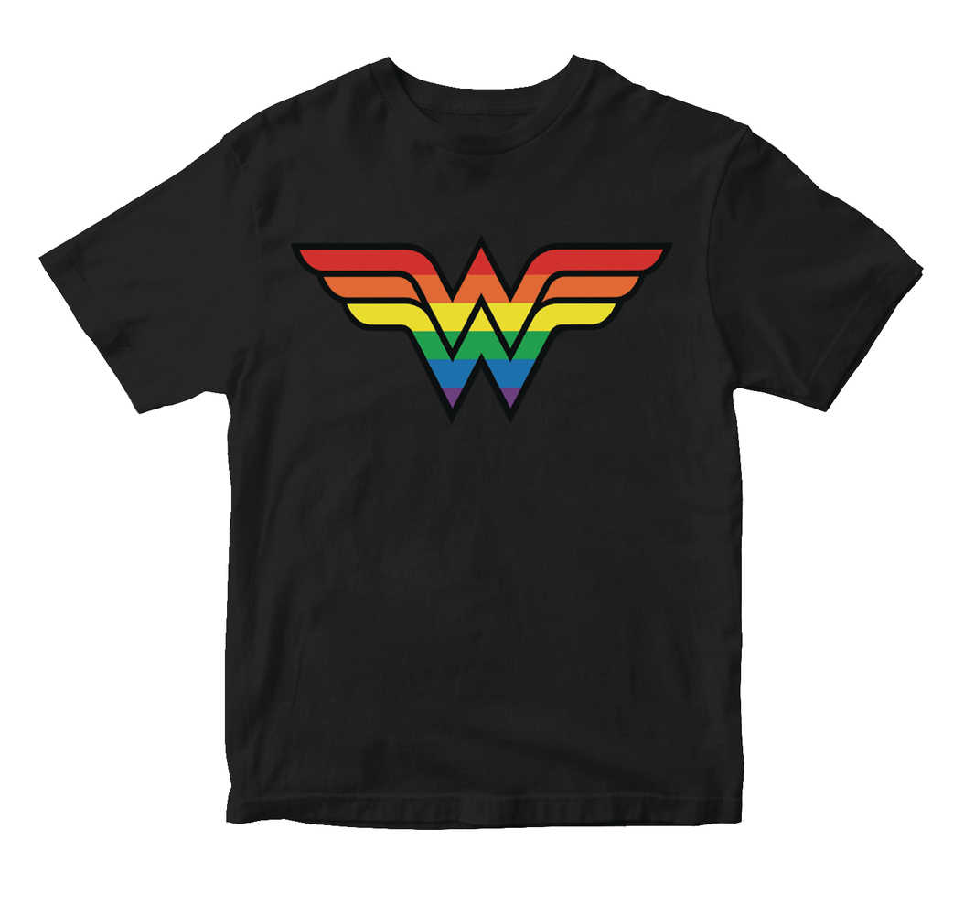 Wonder Woman Pride Symbol T-Shirt LG | Dragon's Lair Comics and Fantasy Houston TX