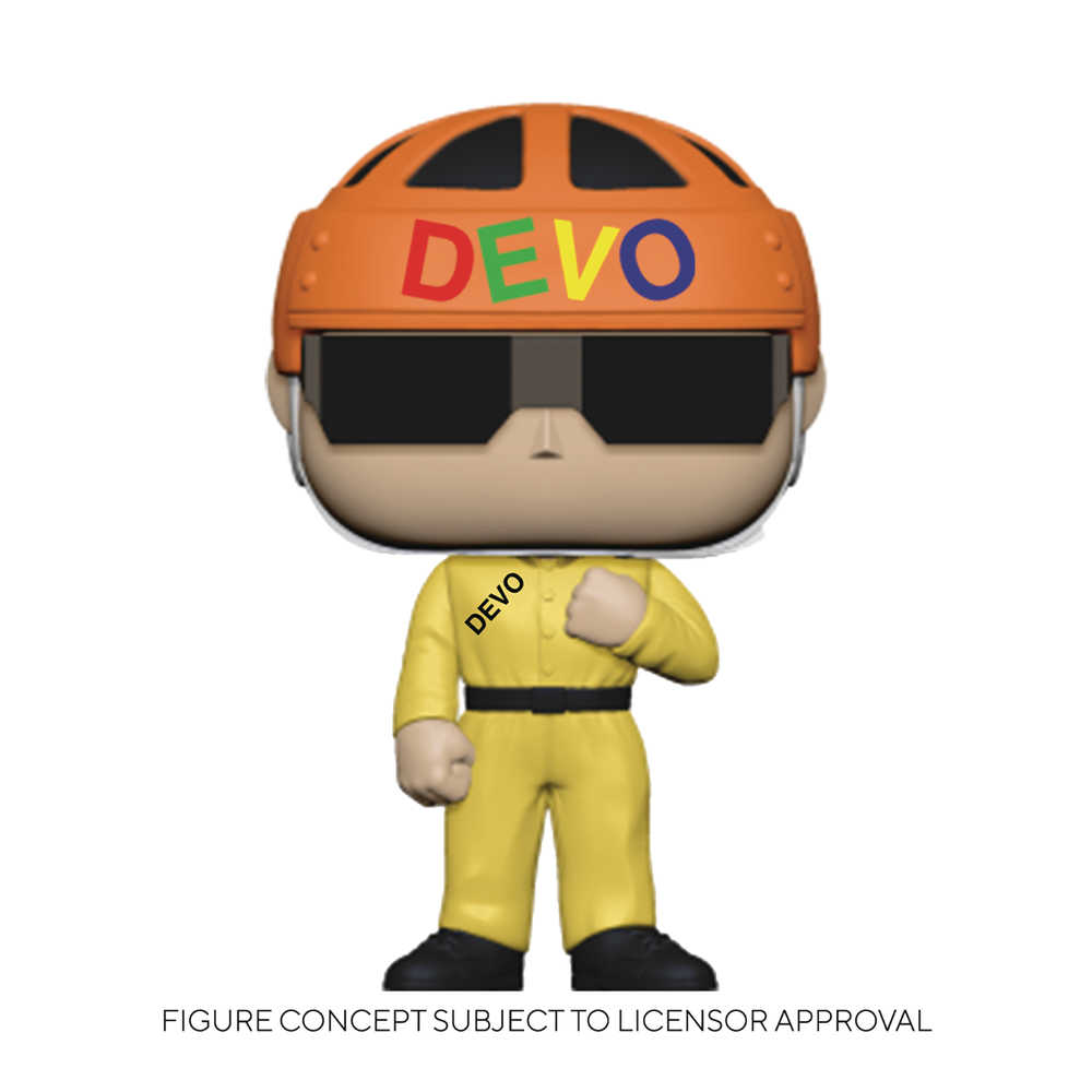 Pop Rocks Devo Satisfaction Yellow Suit Vinyl Figure | Odin's Place