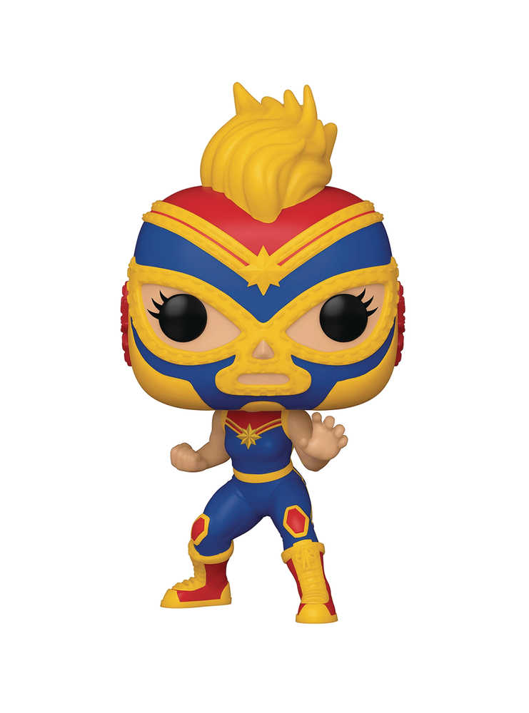 Pop Marvel Luchadores Captain Marvel Vinyl Figure | Odin's Place