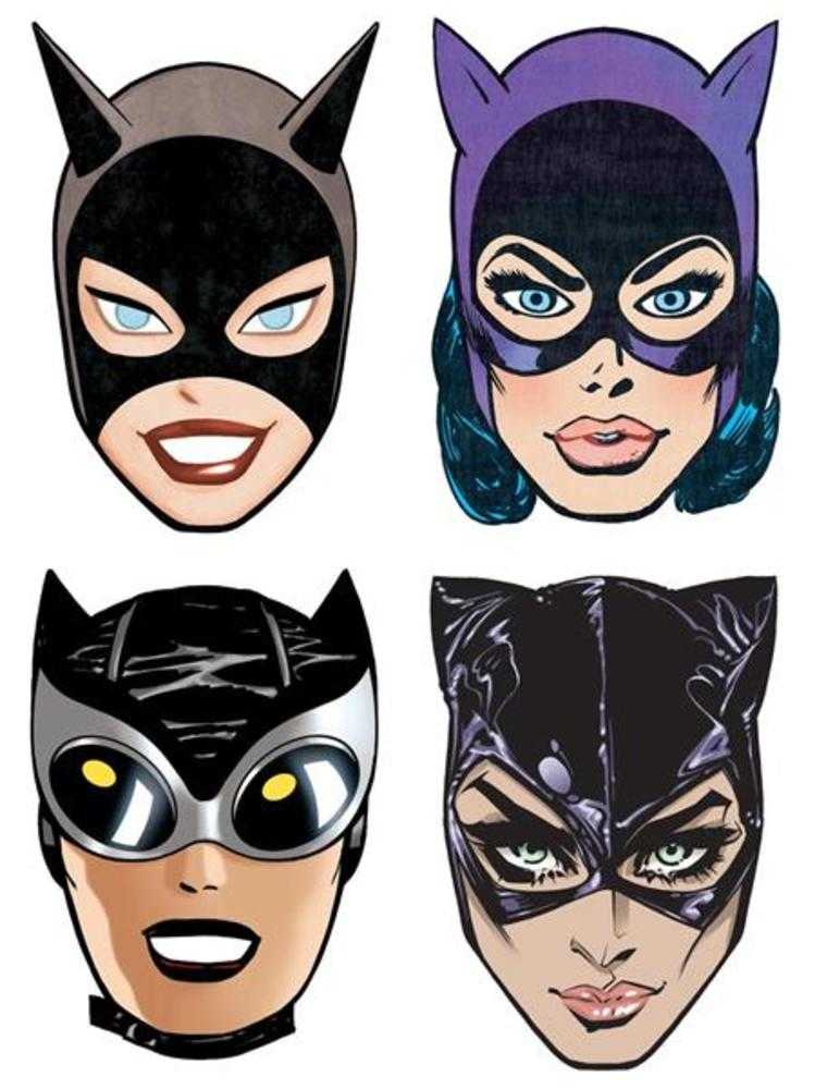 Batman Day 2023 - Catwoman Paper Masks Inc 1:1 (Set Of 4) (Free) | Dragon's Lair Comics and Fantasy Houston TX
