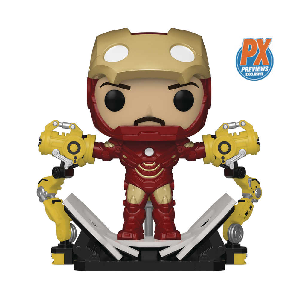 Pop Iron Man 2 Iron Man Mkiv W/Gantry Previews Exclusive Gid Deluxe Vinyl Figure | Dragon's Lair Comics and Fantasy Houston TX