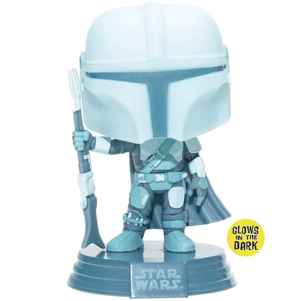 Pop Star Wars The Mandalorian Hologram Gitd Vinyl Figure | Dragon's Lair Comics and Fantasy Houston TX