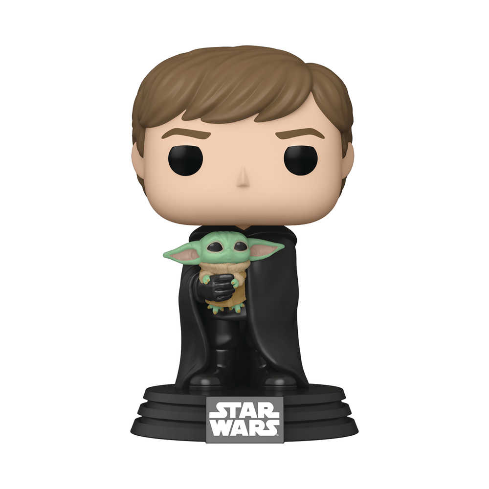 Pop Star Wars Mandalorian Luke with Child Vinyl Figure | Dragon's Lair Comics and Fantasy Houston TX