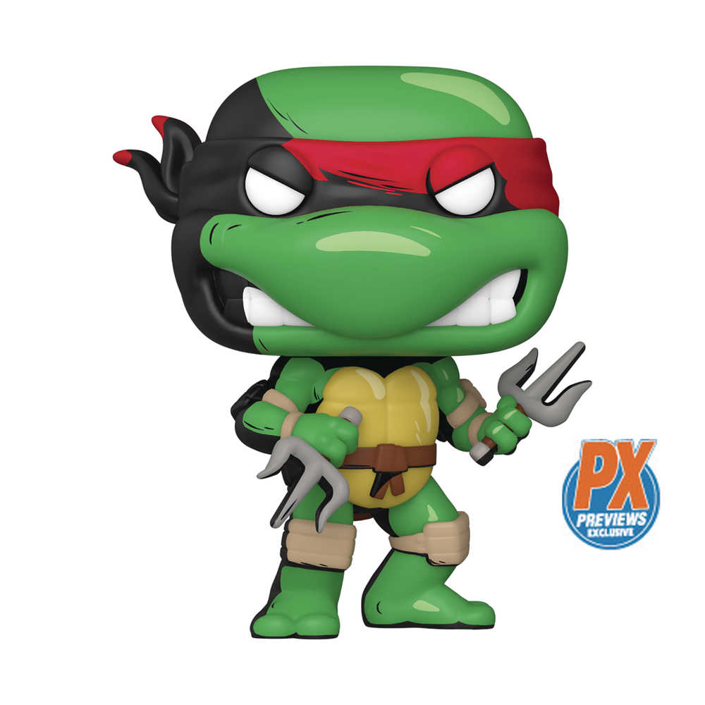 Pop Comics Teenage Mutant Ninja Turtles Raphael Previews Exclusive Vinyl Figure W/Black & White Chase | Dragon's Lair Comics and Fantasy Houston TX