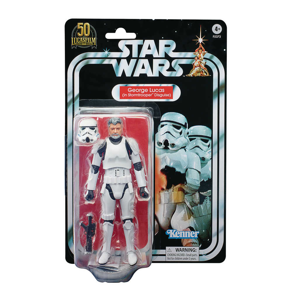 Star Wars Black George Lucas Stormtrooper 6in Action Figure Case | Dragon's Lair Comics and Fantasy Houston TX