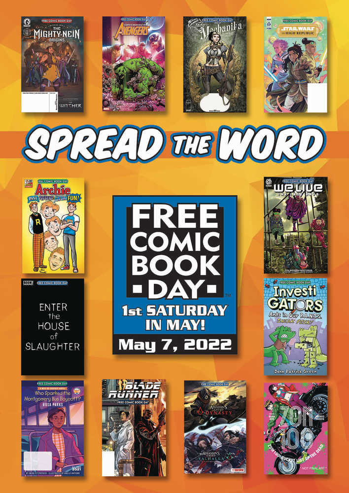 Free Comic Book Day 2024 Postcards (Bundle Of 50) | Dragon's Lair Comics and Fantasy Houston TX