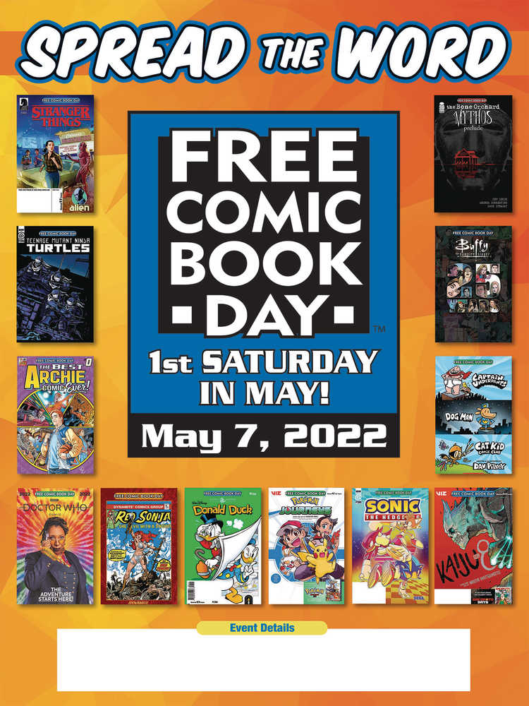Free Comic Book Day 2024 Promo Poster Extras | Dragon's Lair Comics and Fantasy Houston TX