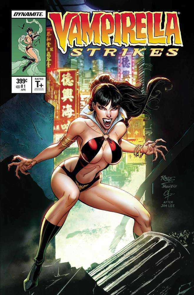 Vampirella Strikes #1 Cover Q Foc Bonus Jim Lee Homage | Dragon's Lair Comics and Fantasy Houston TX