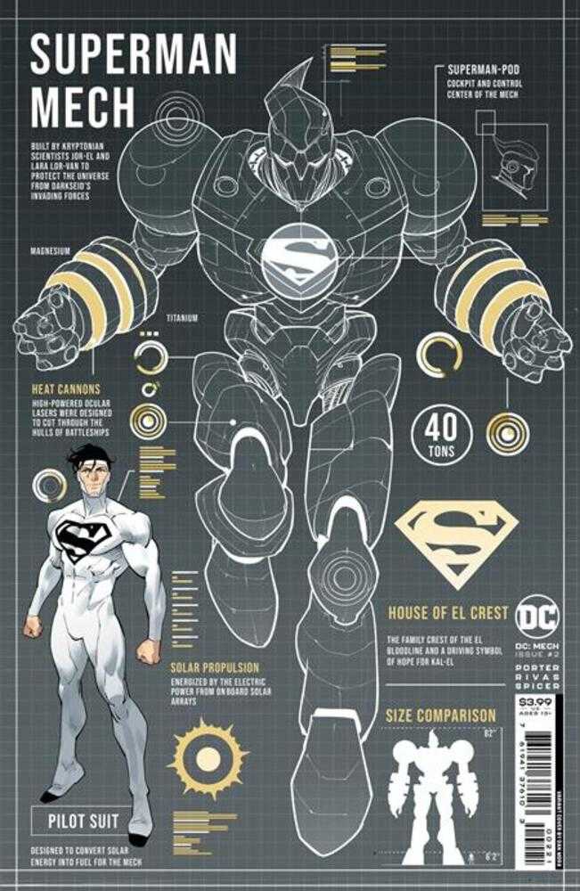 DC Mech #2 (Of 6) Cover B Dan Mora Card Stock Variant | Dragon's Lair Comics and Fantasy Houston TX