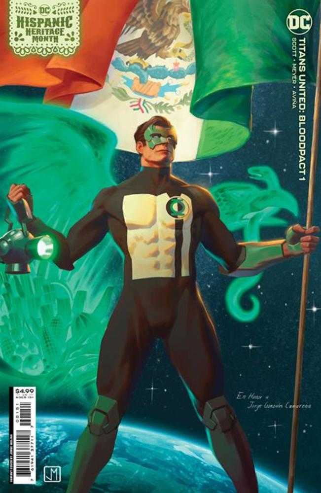 Titans United Bloodpact #1 (Of 6) Cover C Jorge Molina Hispanic Heritage Month Card Stock Variant | Dragon's Lair Comics and Fantasy Houston TX