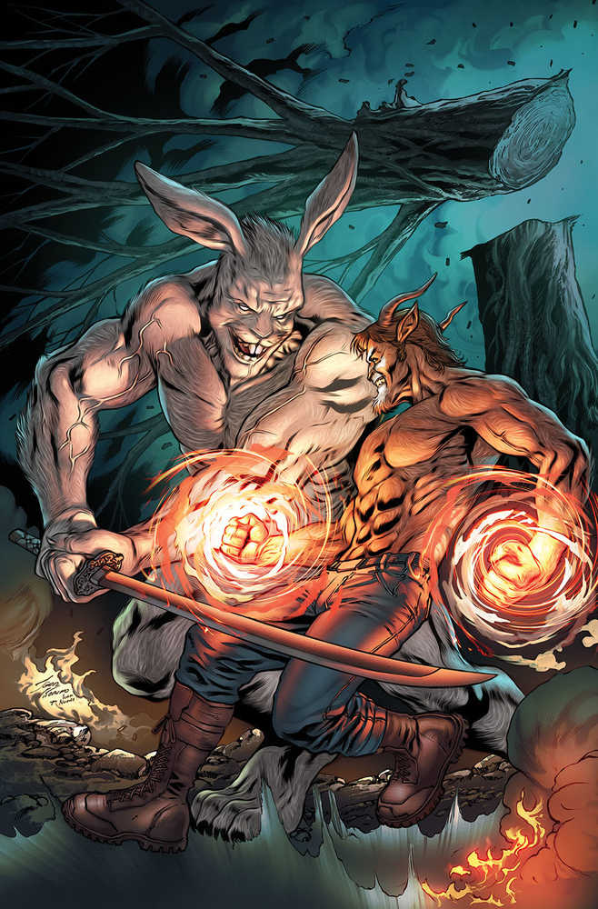 Man Goat & Bunnyman Green Eggs & Blam #3 Cover A Vitorino | Dragon's Lair Comics and Fantasy Houston TX
