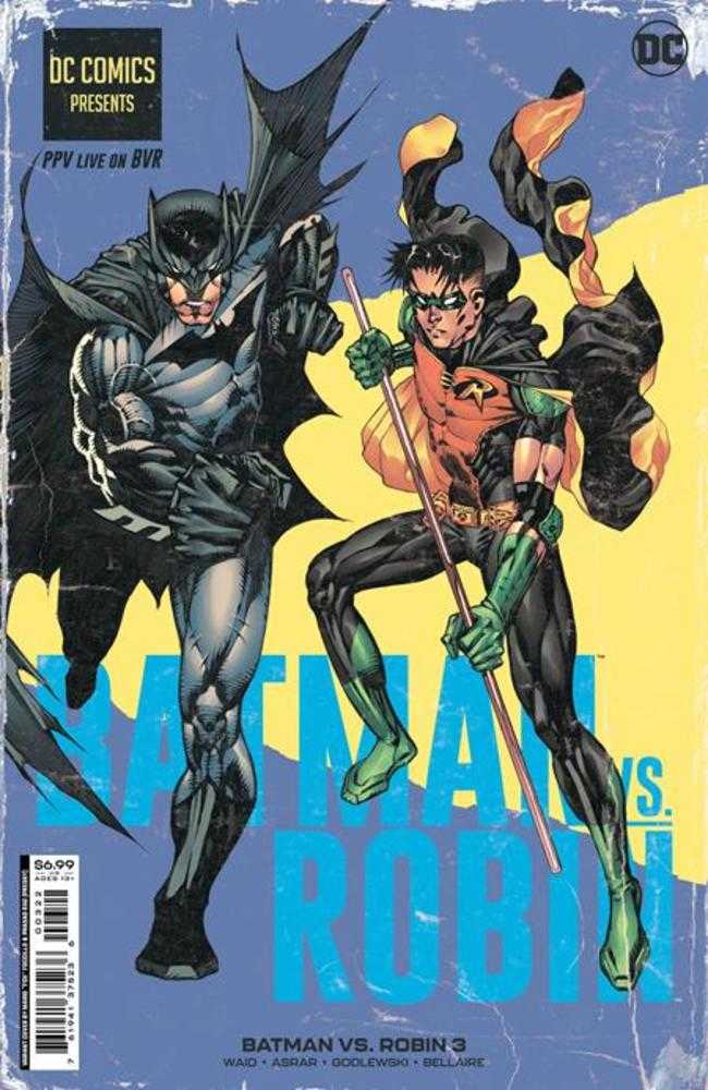 Batman vs Robin #3 (Of 5) Cover J Mario Fox Foccillo Fight Poster Batman vs Robin Card Stock Variant | Dragon's Lair Comics and Fantasy Houston TX