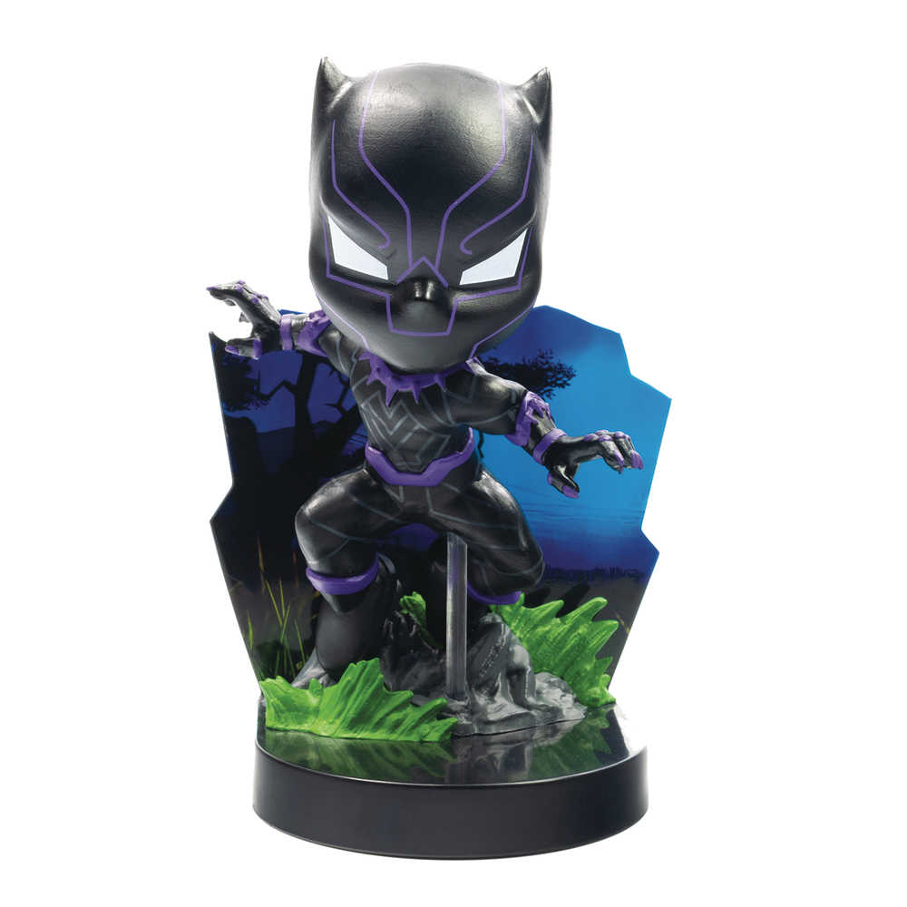 Superama Marvel Black Panther Vibranium Glow Suit Previews Exclusive Diorama | Dragon's Lair Comics and Fantasy Houston TX