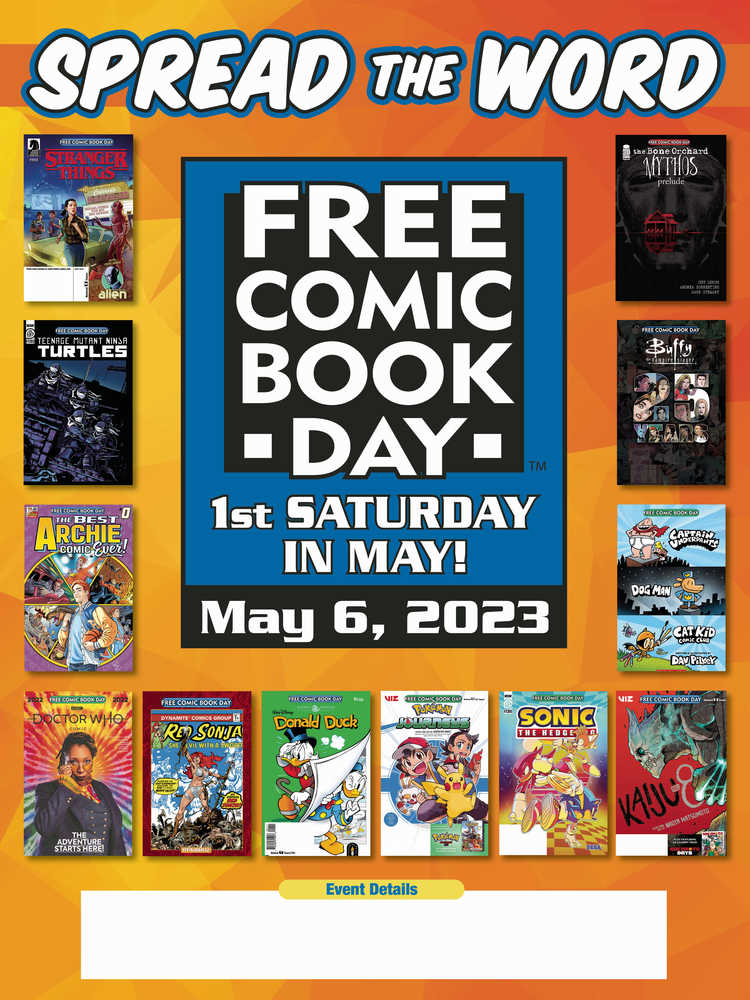 Free Comic Book Day 2022 Promo Poster Extras | Dragon's Lair Comics and Fantasy Houston TX