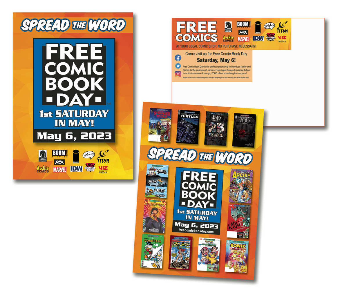 Free Comic Book Day 2023 Postcards (Bundle Of 50) | Dragon's Lair Comics and Fantasy Houston TX