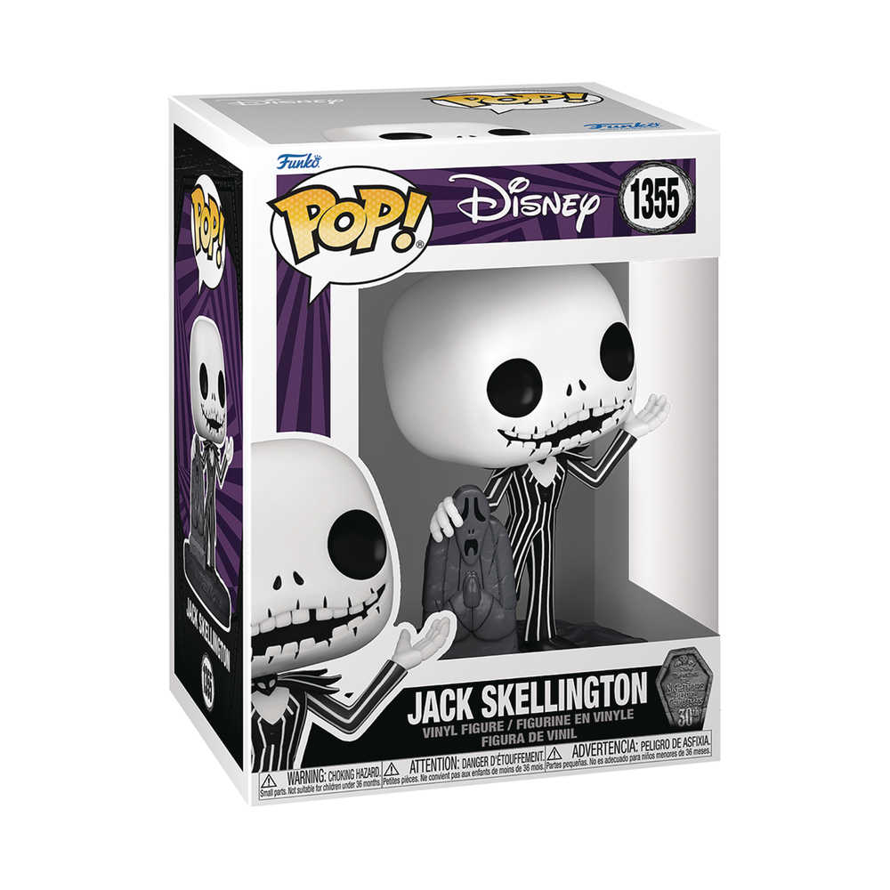 Pop Disney Nbx 30th Jack with Gravestone Vinyl Figure | Dragon's Lair Comics and Fantasy Houston TX
