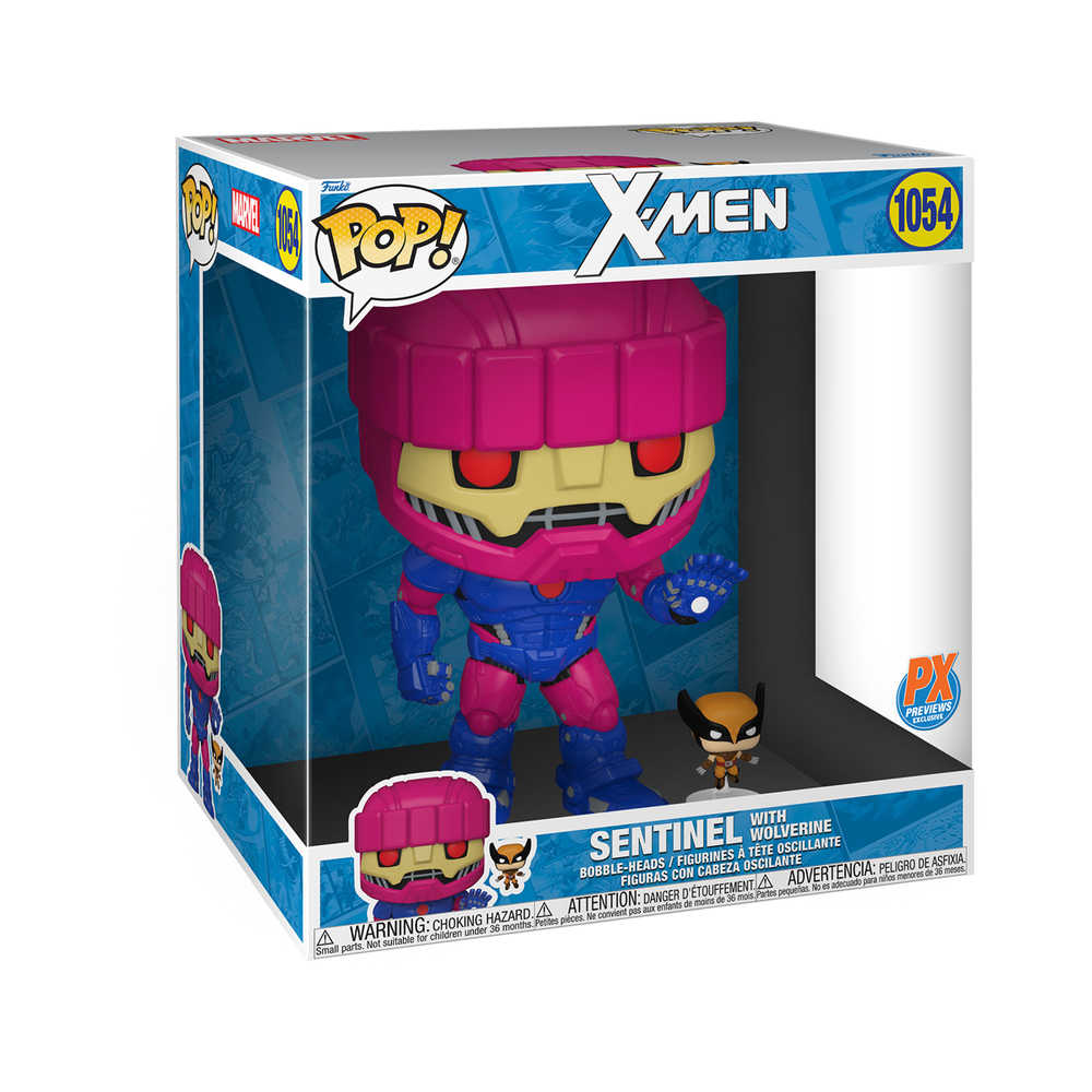 Pop Jumbo X-Men Sentinel & Wolverine W/Chase Previews Exclusive Vinyl Figure | Dragon's Lair Comics and Fantasy Houston TX