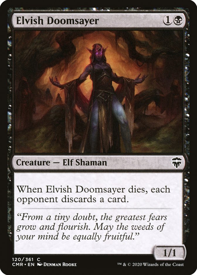 Elvish Doomsayer [Commander Legends] | Dragon's Lair Comics and Fantasy Houston TX