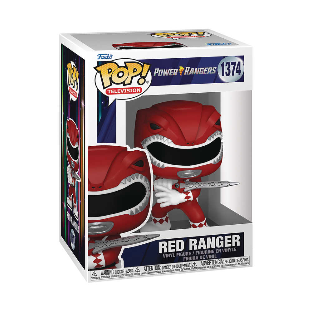 Pop TV Mmpr 30th Red Ranger Vinyl Figure | Dragon's Lair Comics and Fantasy Houston TX