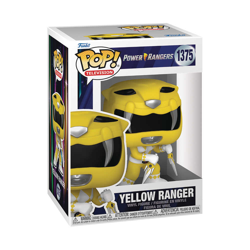 Pop TV Mmpr 30th Yellow Ranger Vinyl Figure | Dragon's Lair Comics and Fantasy Houston TX