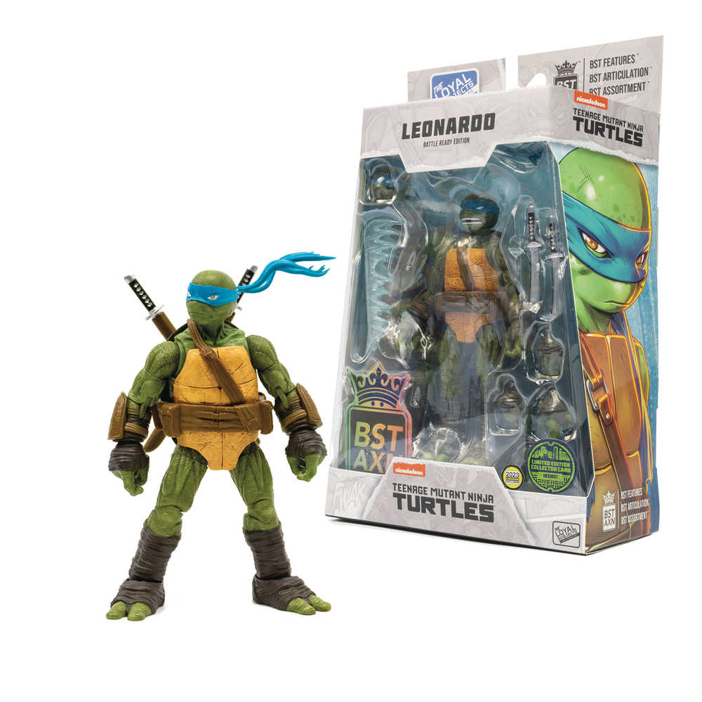 Sdcc 2023 Teenage Mutant Ninja Turtles Bst Axn Leonardo Previews Exclusive Comic 5in Action Figure | Dragon's Lair Comics and Fantasy Houston TX