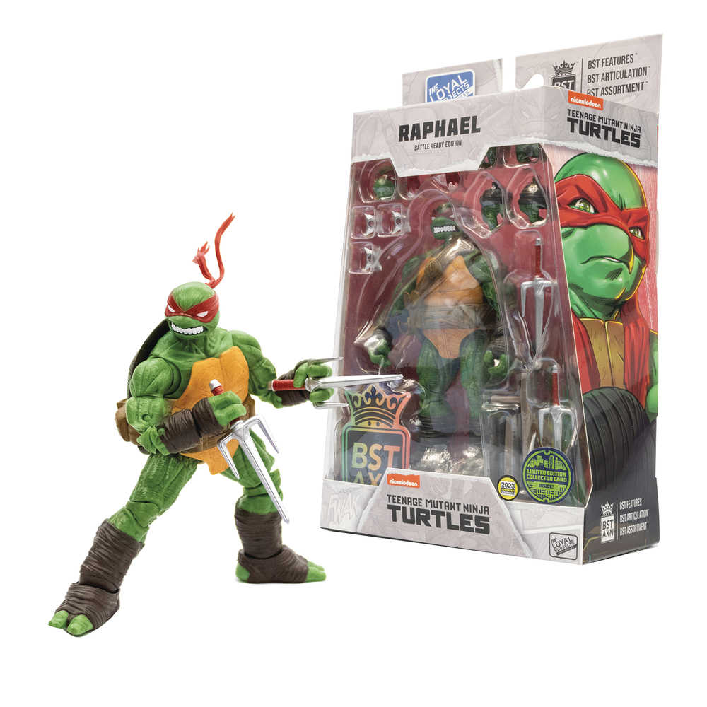Sdcc 2023 Teenage Mutant Ninja Turtles Bst Axn Raphael Previews Exclusive Comic 5in Action Figure | Dragon's Lair Comics and Fantasy Houston TX