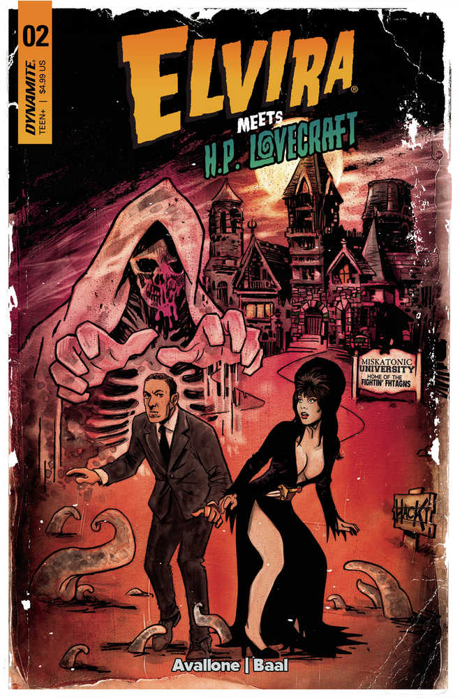 Elvira Meets Hp Lovecraft #2 Cover C Hack | Dragon's Lair Comics and Fantasy Houston TX