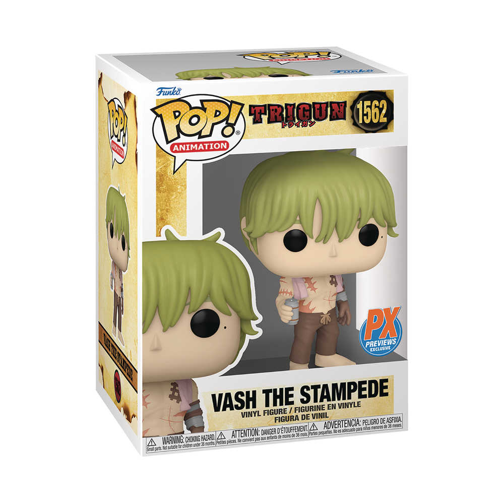 Pop Animation Trigun Vash Shirtless Previews Exclusive Vinyl Figure | Dragon's Lair Comics and Fantasy Houston TX