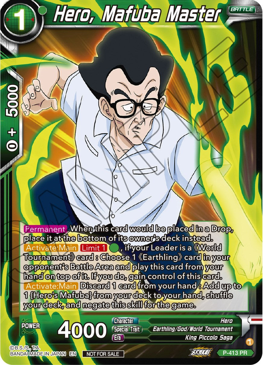 Hero, Mafuba Master (Zenkai Series Tournament Pack Vol.1) (P-413) [Tournament Promotion Cards] | Dragon's Lair Comics and Fantasy Houston TX