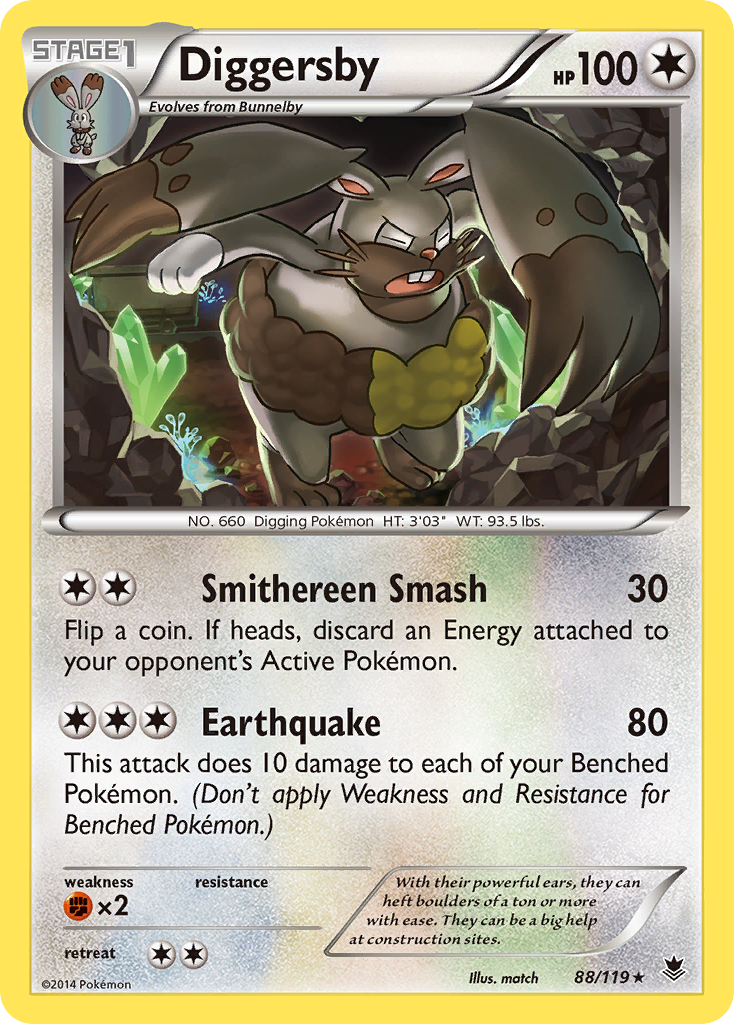 Diggersby (88/119) [XY: Phantom Forces] | Dragon's Lair Comics and Fantasy Houston TX