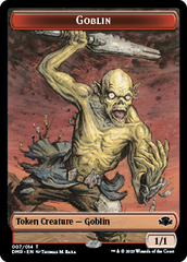 Goblin // Saproling Double-Sided Token [Dominaria Remastered Tokens] | Dragon's Lair Comics and Fantasy Houston TX