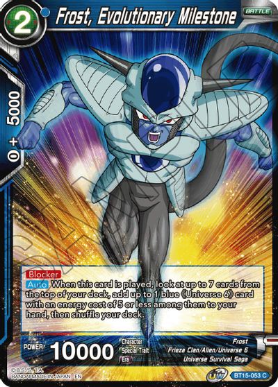 Frost, Evolutionary Milestone (BT15-053) [Saiyan Showdown] | Dragon's Lair Comics and Fantasy Houston TX