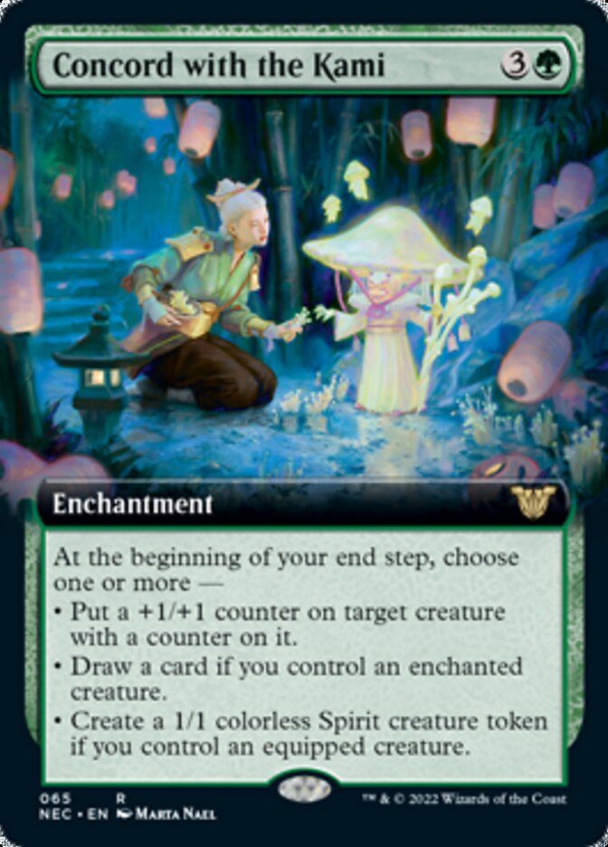 Concord with the Kami (Extended Art) [Kamigawa: Neon Dynasty Commander] | Dragon's Lair Comics and Fantasy Houston TX