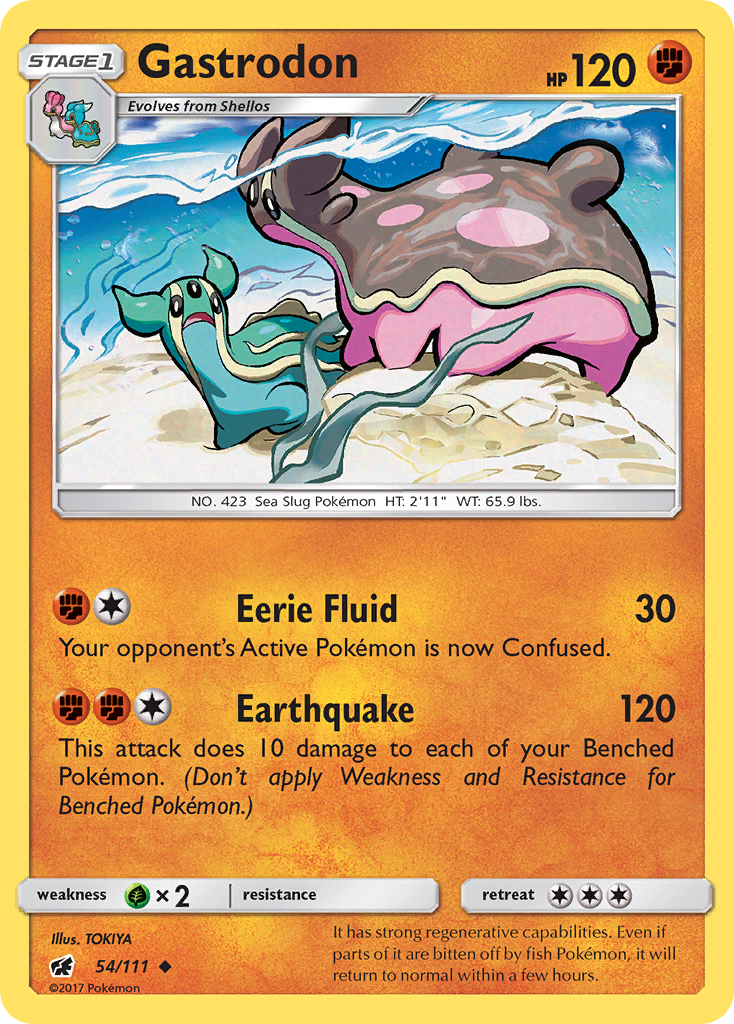 Gastrodon (54/111) [Sun & Moon: Crimson Invasion] | Dragon's Lair Comics and Fantasy Houston TX