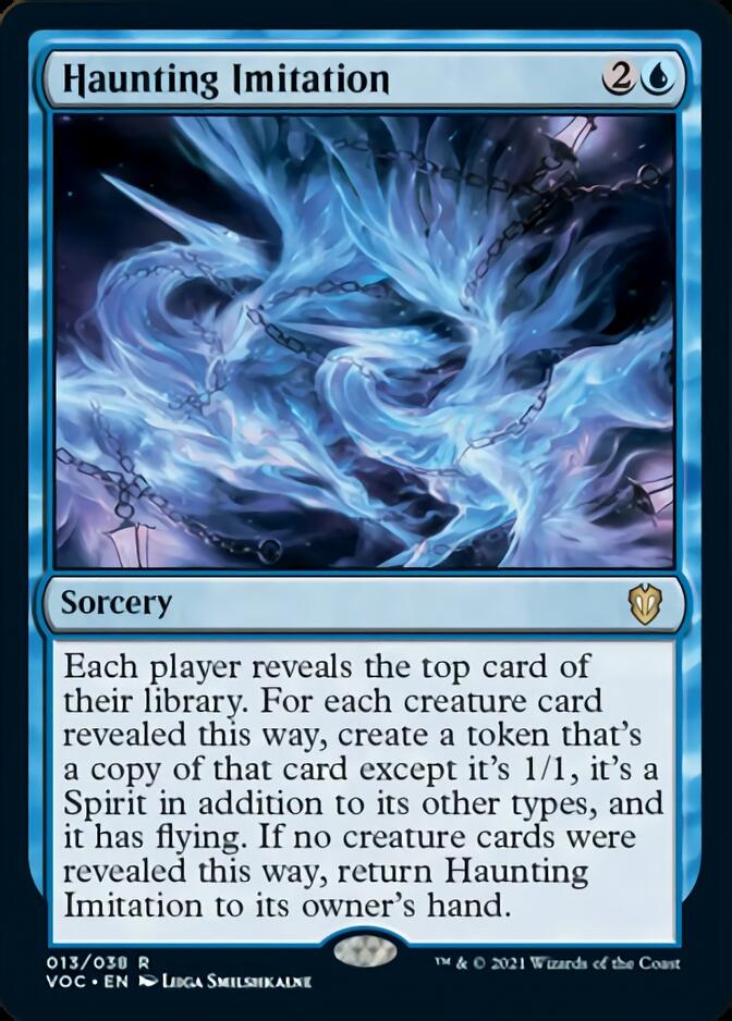 Haunting Imitation [Innistrad: Crimson Vow Commander] | Dragon's Lair Comics and Fantasy Houston TX